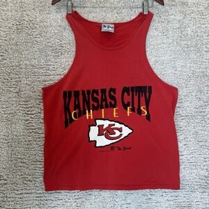 The Game Kansas City Chiefs Vintage Tank Top Unisex L Red‎ Retro Chiefs Logo